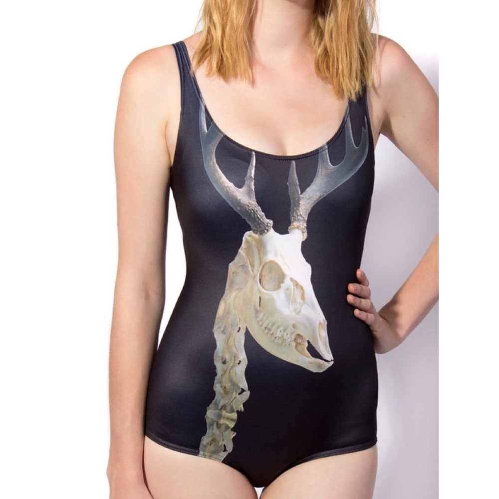 BLACKMILK Zombie Rudolph Photobombing You Swim XS Swim New With Tags